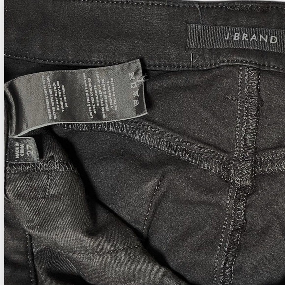 J BRAND Black Paz Slim Taper Sateen Fabric Skinny Jeans Pants Size 27 - Picture 3 of 10